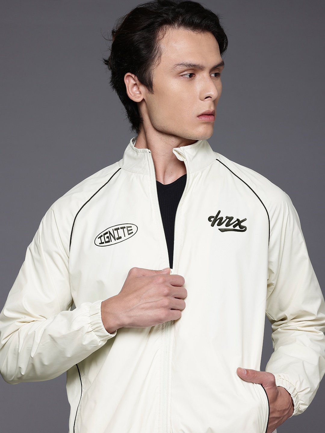 

HRX by Hrithik Roshan Lifestyle Jacket, Cream
