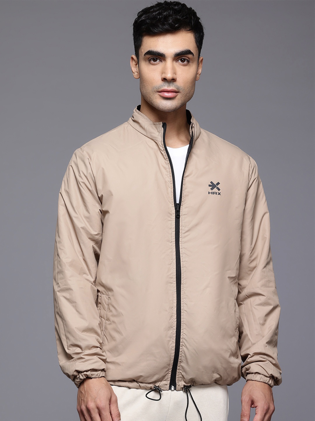 

HRX by Hrithik Roshan Lifestyle Reversible Padded Jacket, Beige
