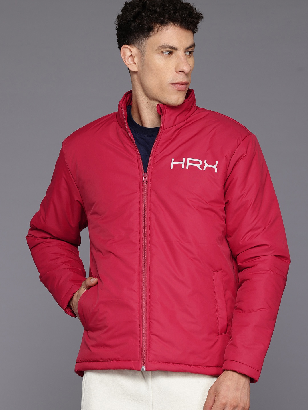 

HRX by Hrithik Roshan Casual Padded Jacket, Red