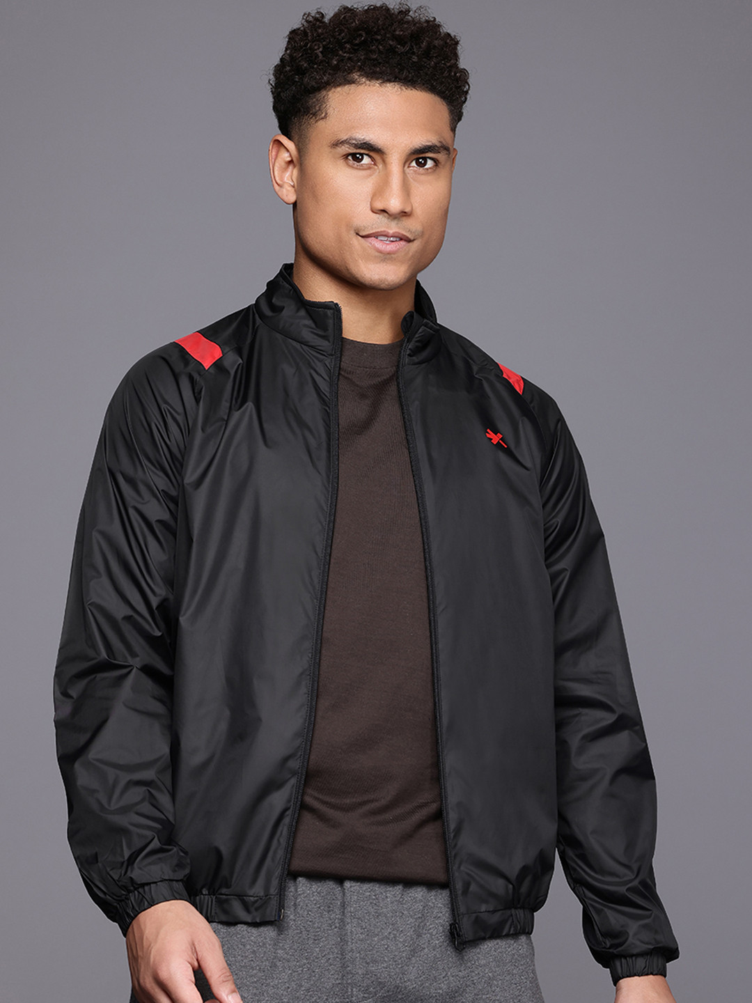 

HRX by Hrithik Roshan Regular Fit Tailored Jacket, Black