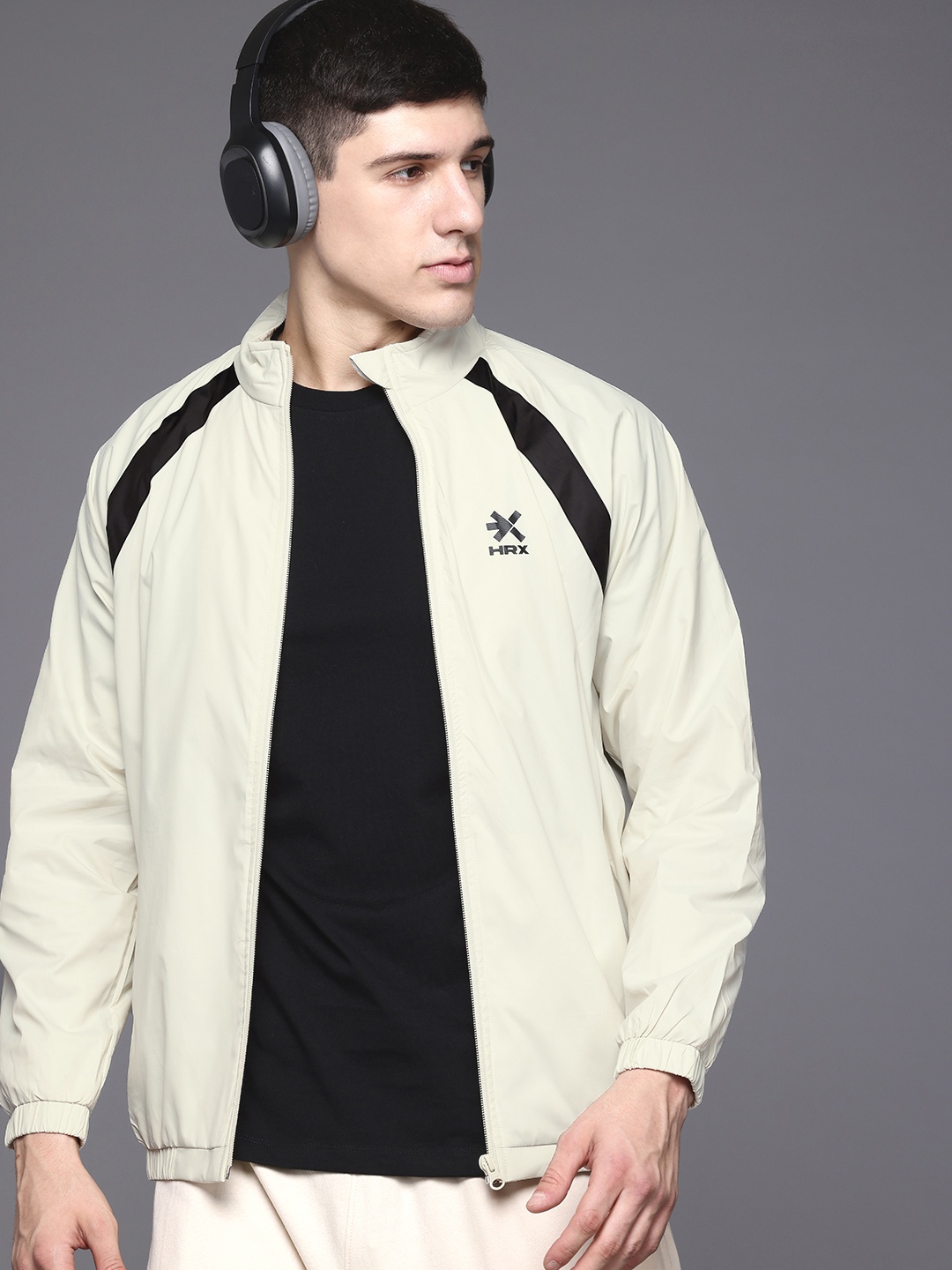 

HRX by Hrithik Roshan Tailored Lifestyle Jacket, Off white