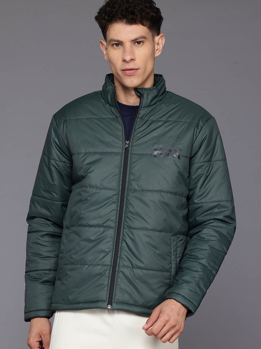 

HRX by Hrithik Roshan Casual Padded Jacket, Green