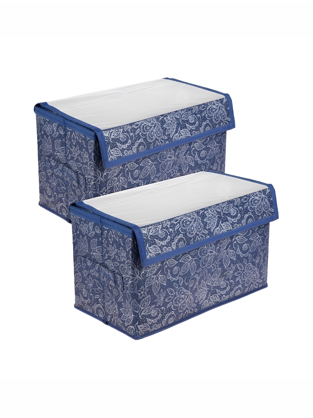

Kuber Industries Navy Blue 2 Pieces Printed Water Resistant Multi-Utility Organisers