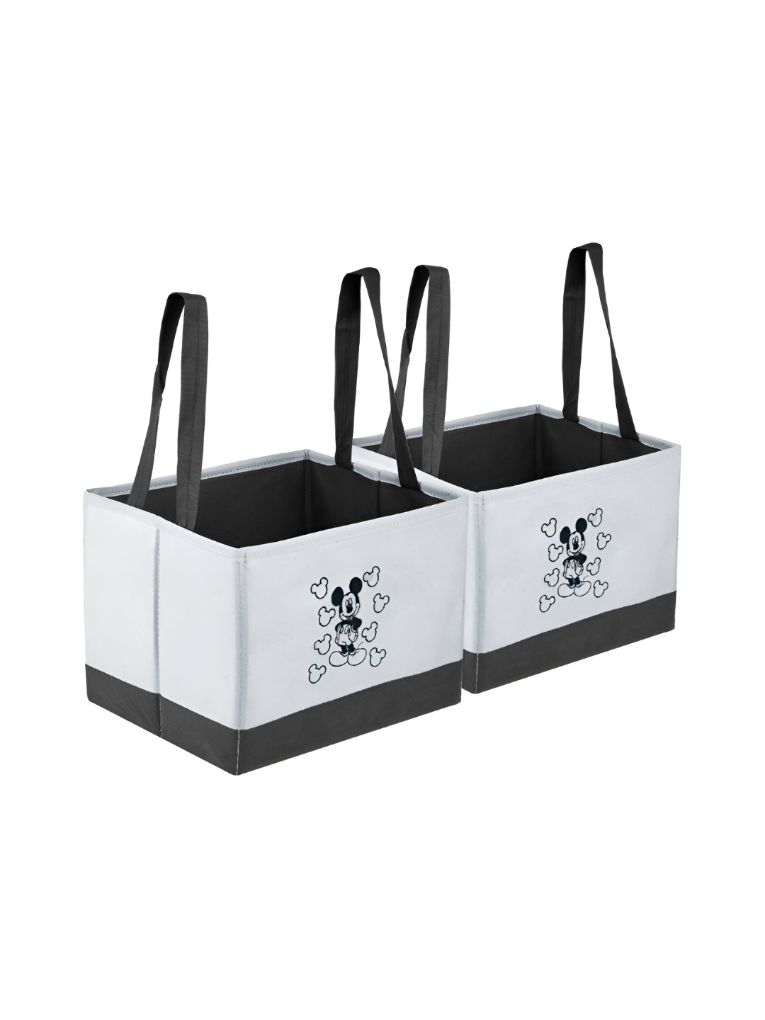 

Kuber Industries Grey & Black 2 Pieces Printed Water Resistant Multi-Utility Organisers