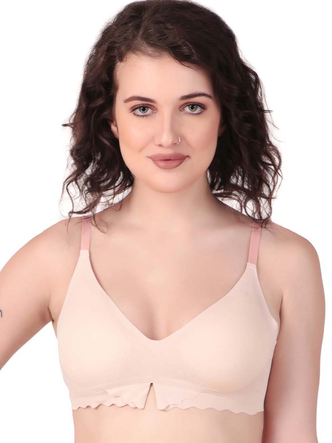 

Secret Lives Medium Coverage Removable Padding Seamless Bra, Pink