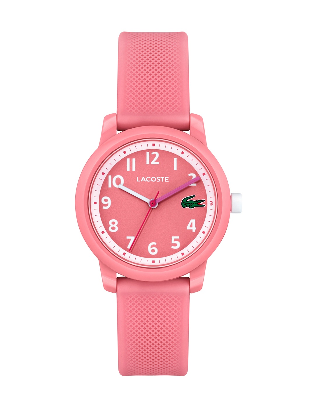 

Lacoste Kids Dial & Textured Straps Analogue Watch 2030040, Pink