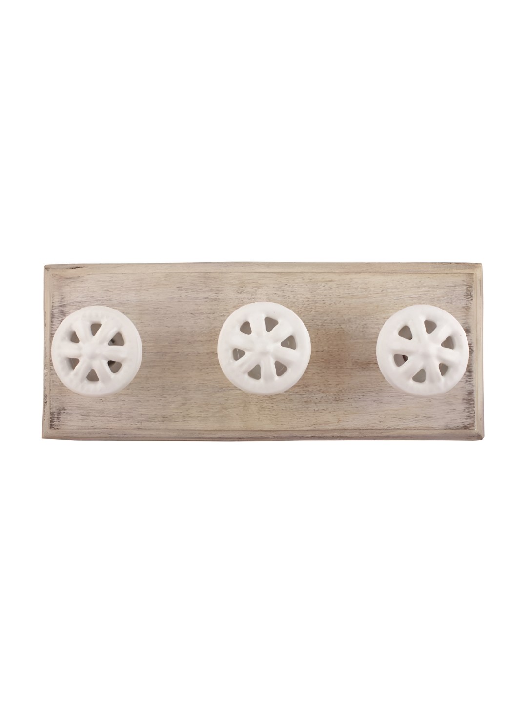 

Indianshelf White Flower Wall Hooks Key Holder