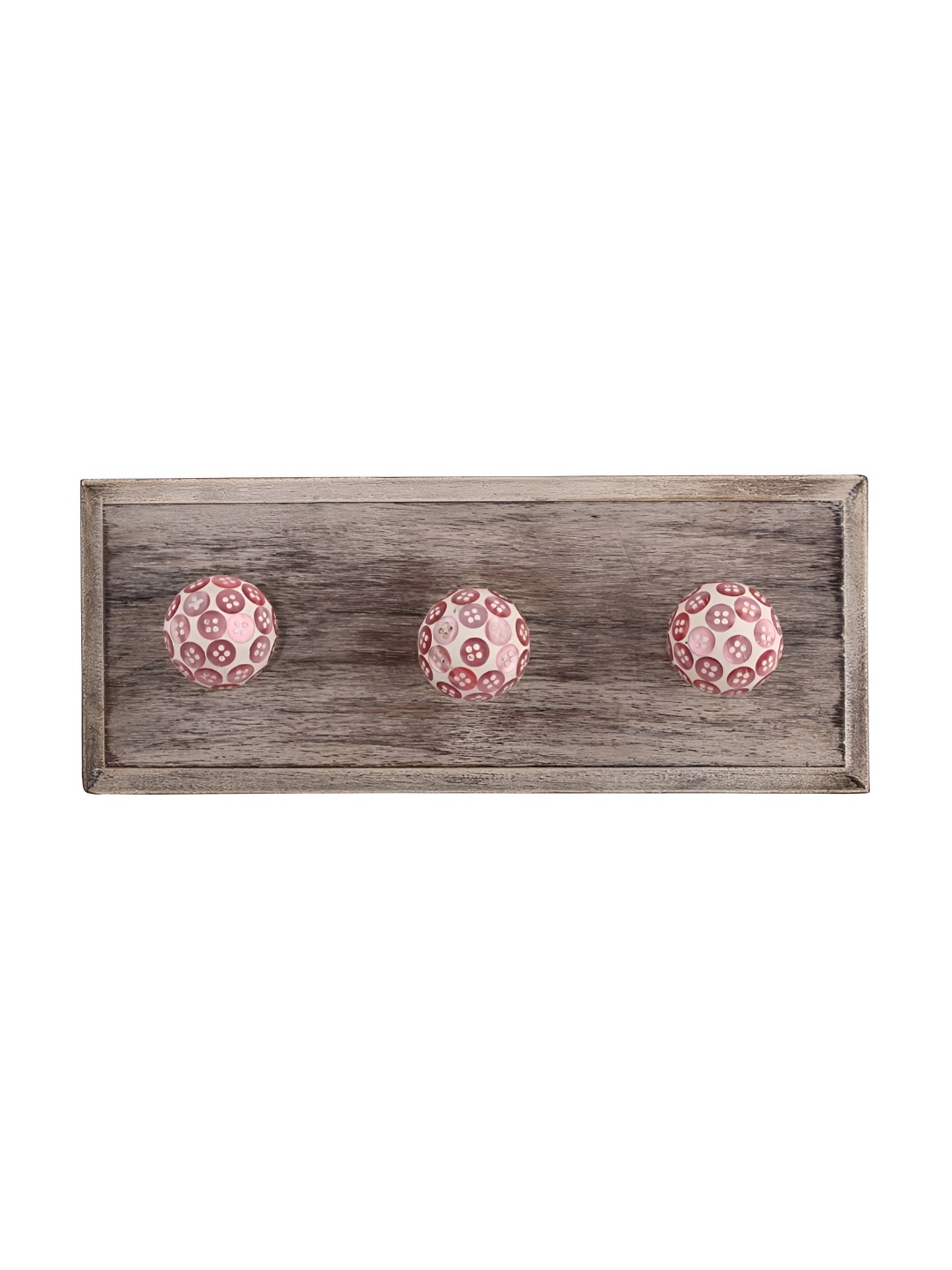 

Indianshelf Pink Button Wall Hooks Key Holder