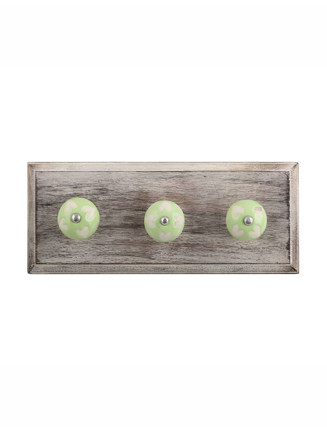 

Indianshelf Green 3 Hooks Etched Wall Key Holder