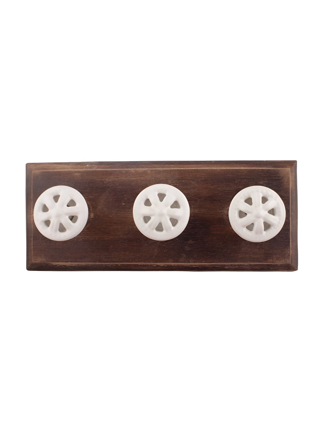 

Indianshelf White Flower Wall Hooks Key Holder