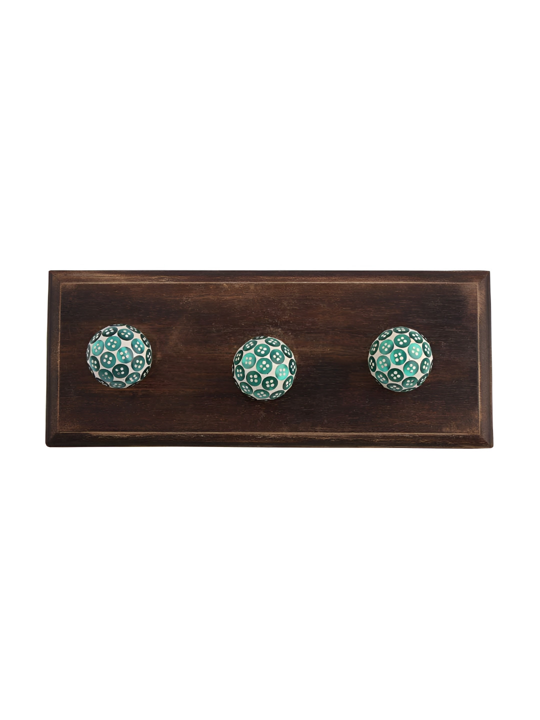 

Indianshelf Green Button Wall Hooks Key Holder