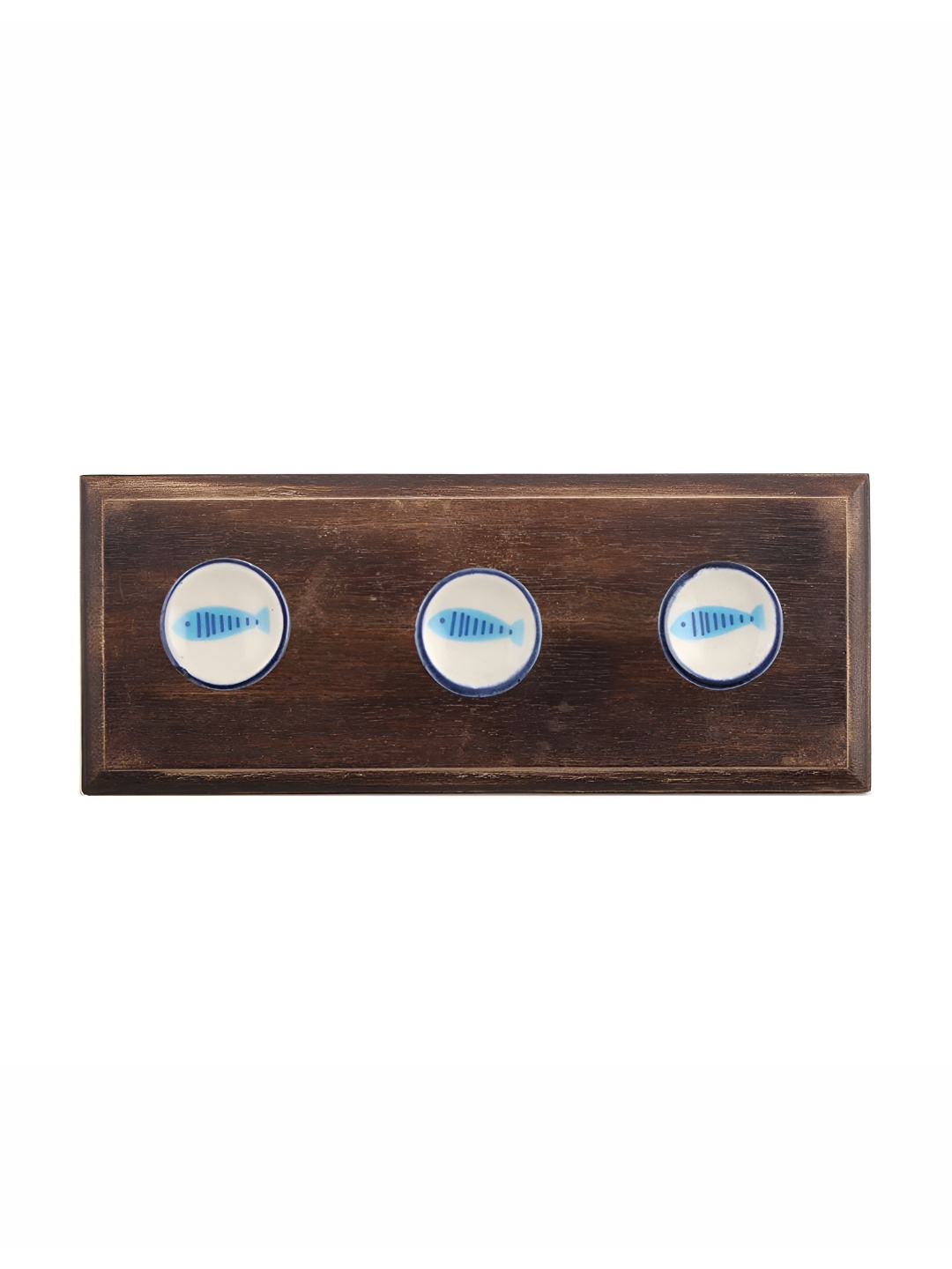 

Indianshelf Turquoise Blue Fish Wall Hooks Key Holder