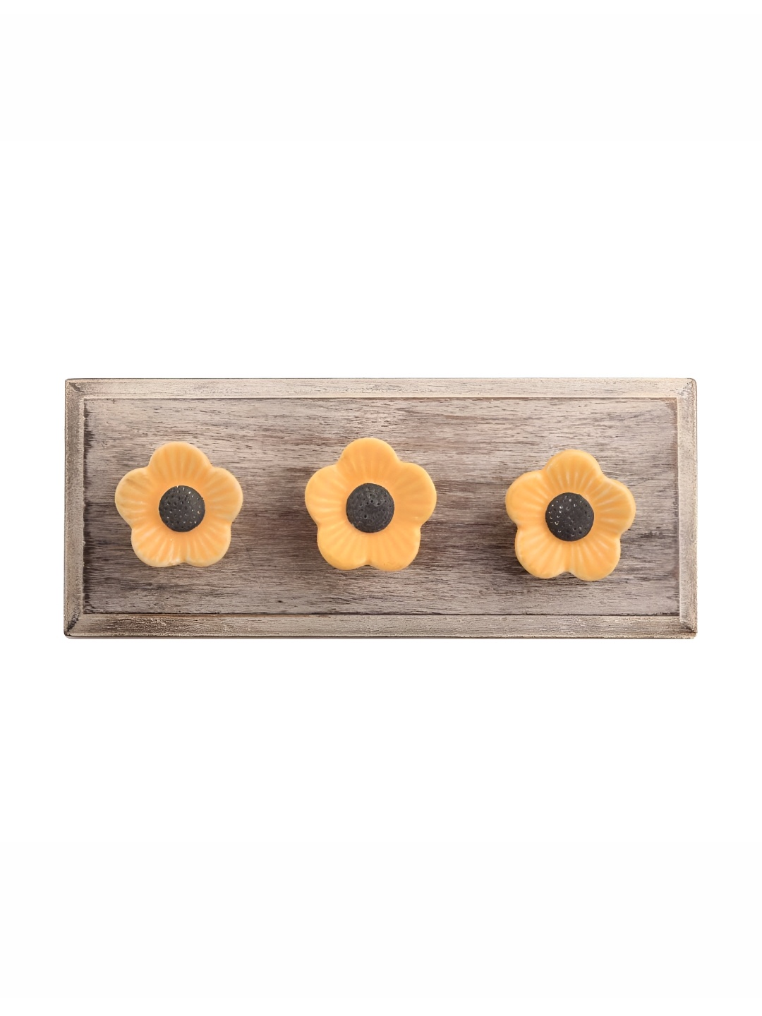 

Indianshelf Mustard & Beige Floral Daffodils Rectangle Shape Wooden Wall Hook