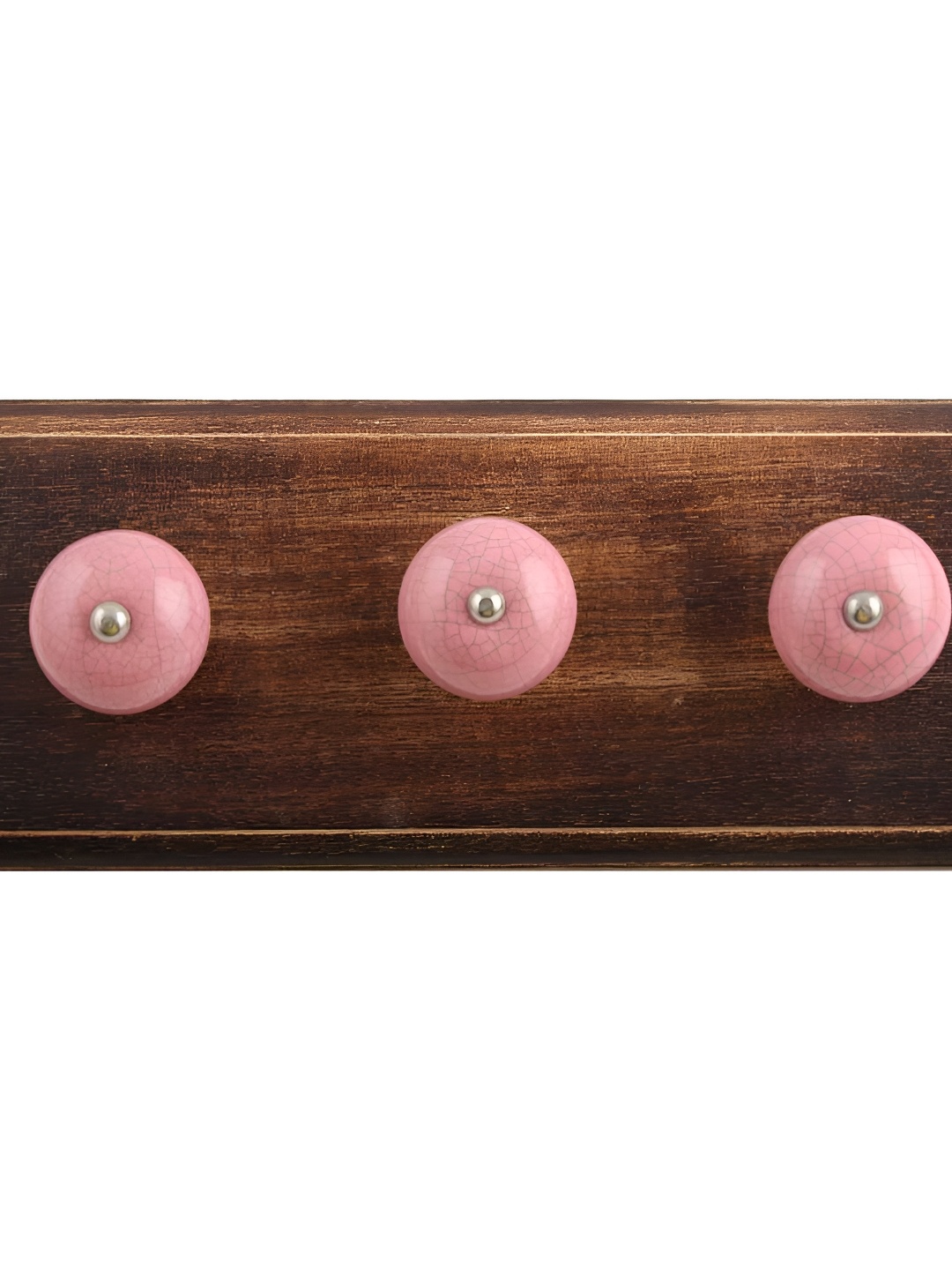 

Indianshelf Pink & Beige Crackle Printed Wall Key Holder