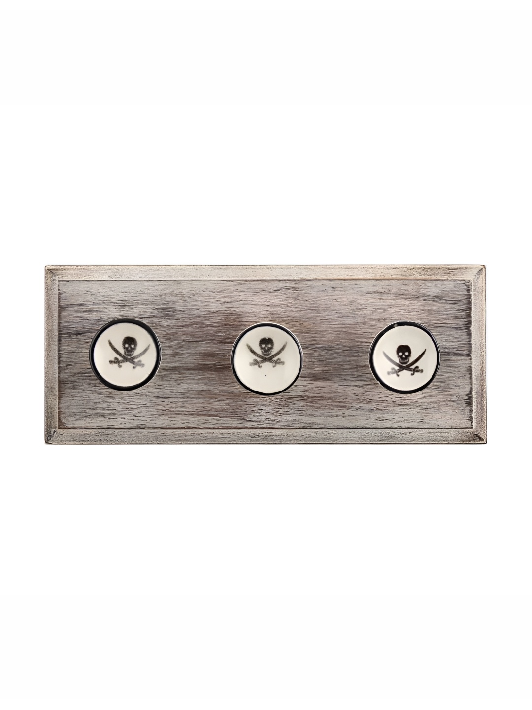

Indianshelf Black & Beige Danger Symbol Printed Wall Key Holder