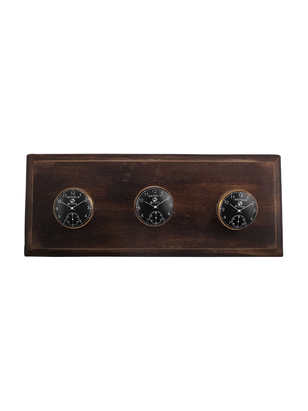 

Indianshelf Brown & Black Watch Printed Wall Hooks Holder