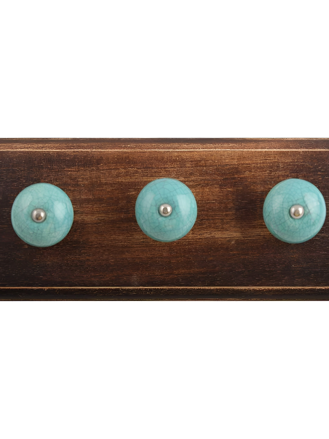 

Indianshelf Brown & Green Crackle Wall Hooks Holder
