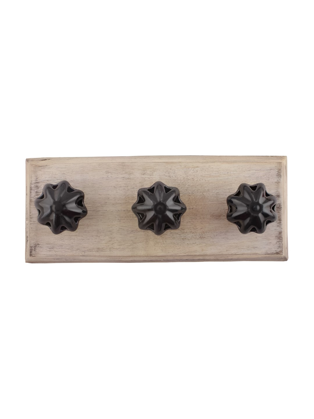 

Indianshelf Black Daffodil Wooden Wall Hook