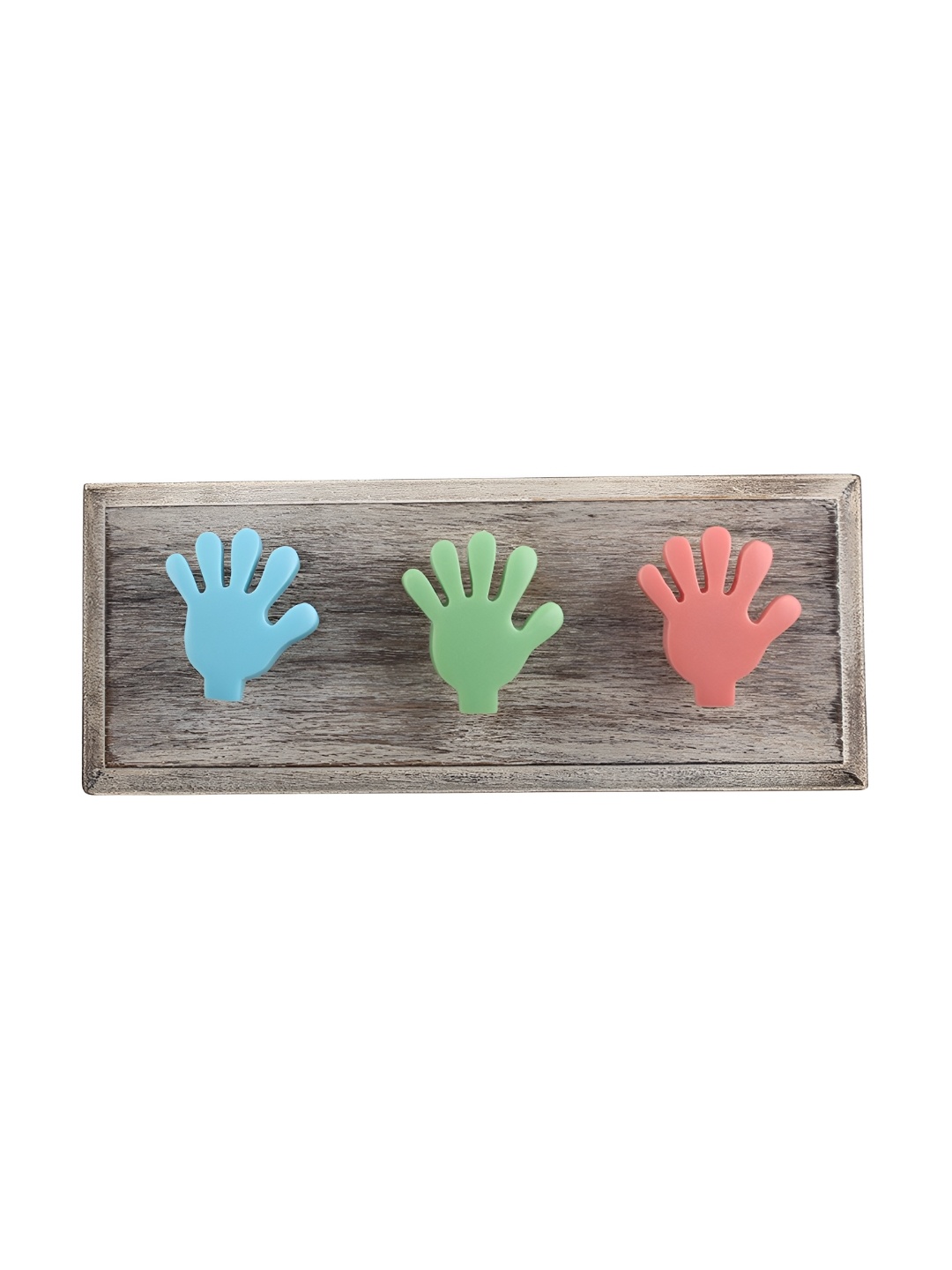 

Indianshelf Green & Beige Fingers Wall Hooks Holder