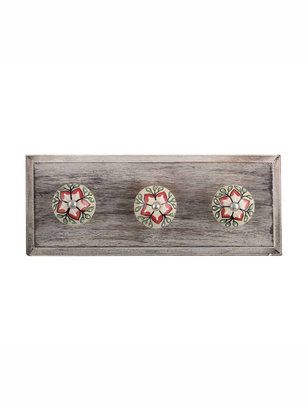 

Indianshelf Red Flower Wall Hooks Key Holder