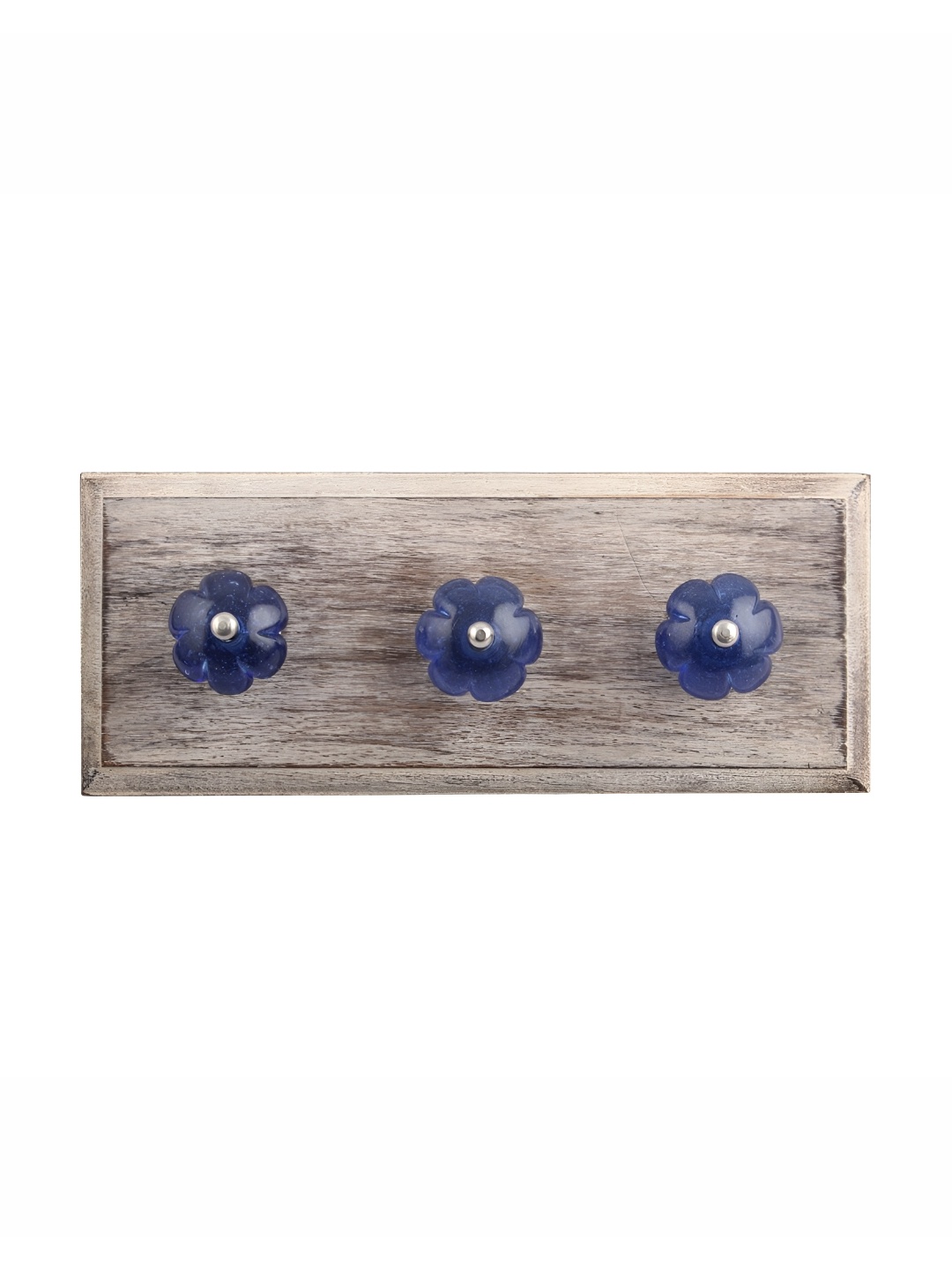 

Indianshelf Blue & Brown Melon Wooden Wall Hooks