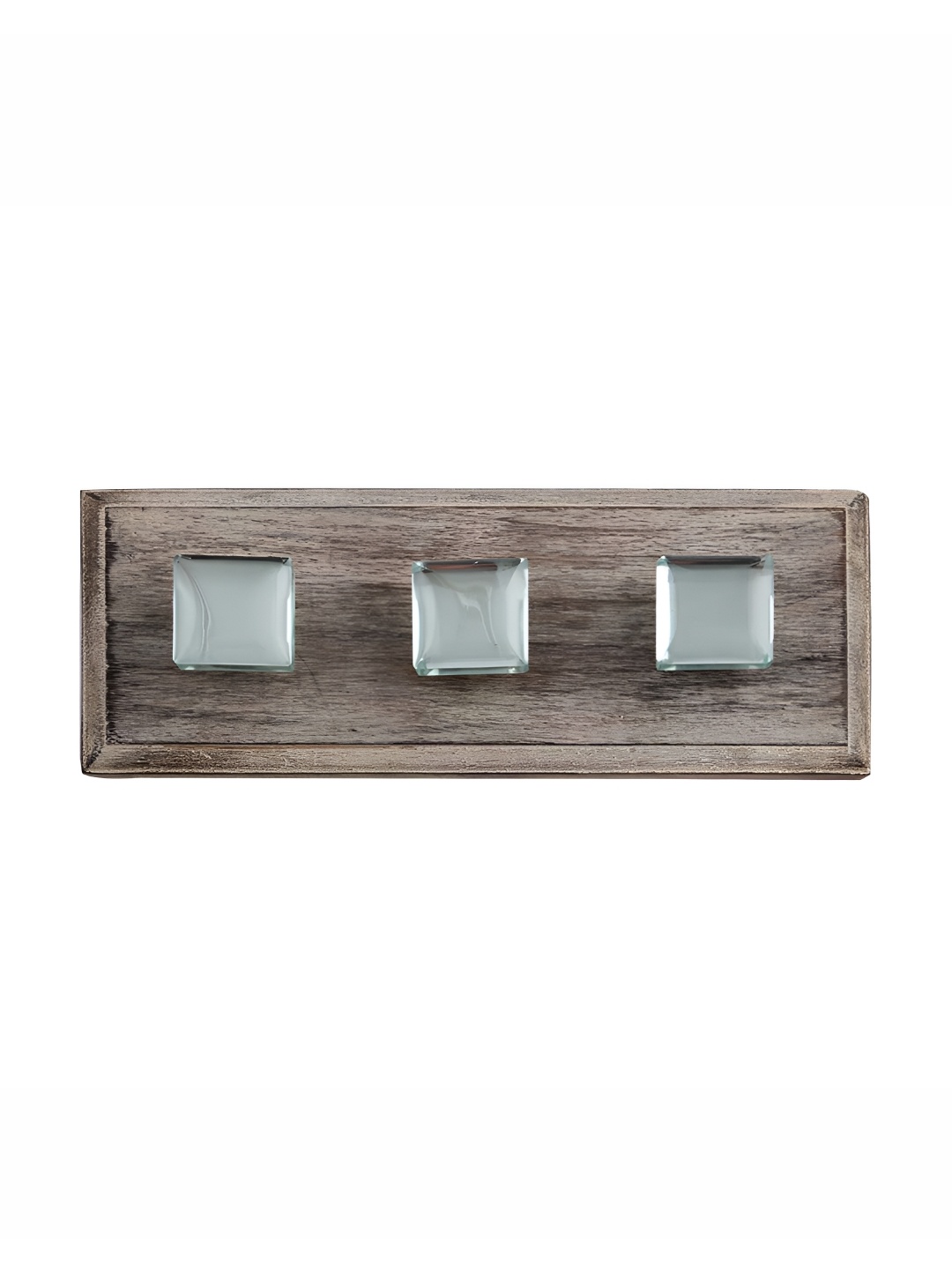 

Indianshelf Transparent & Beige Square Shape Wooden Wall Hook