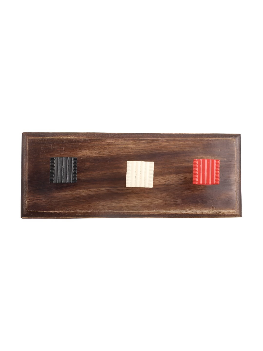 

Indianshelf Brown & Red Square Wall Hooks Holder