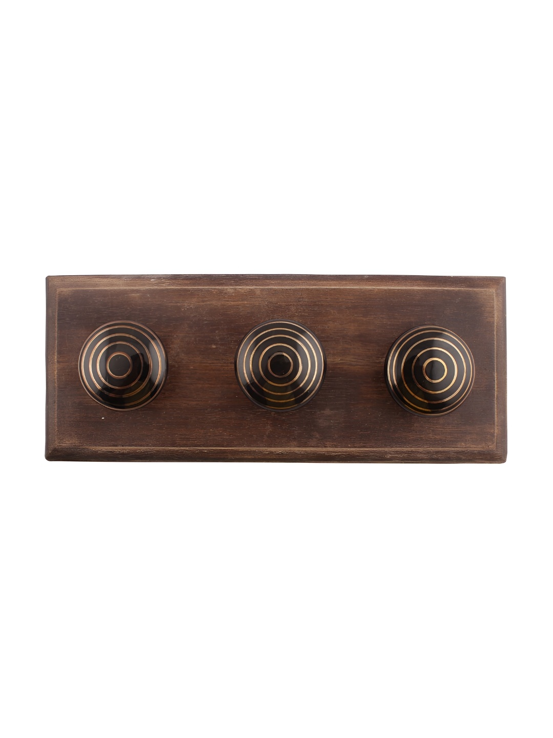 

Indianshelf Brown & Black Striped Wall Hooks Holder