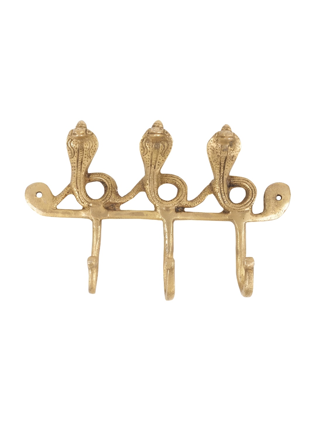 

Indianshelf Gold Toned Cobra Wall Hooks Key Holder