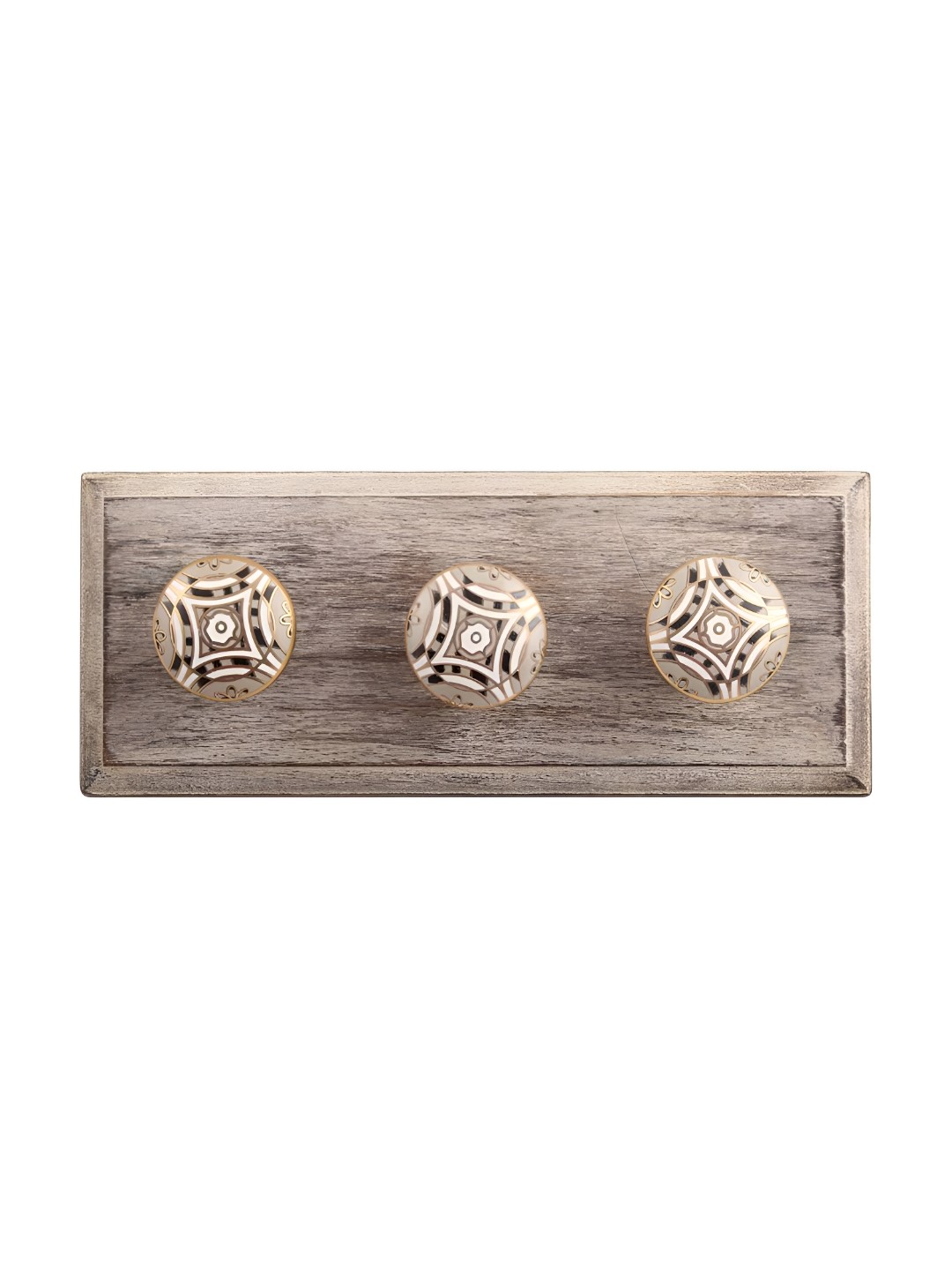 

Indianshelf Brown & Beige Floral Wall Key Holder
