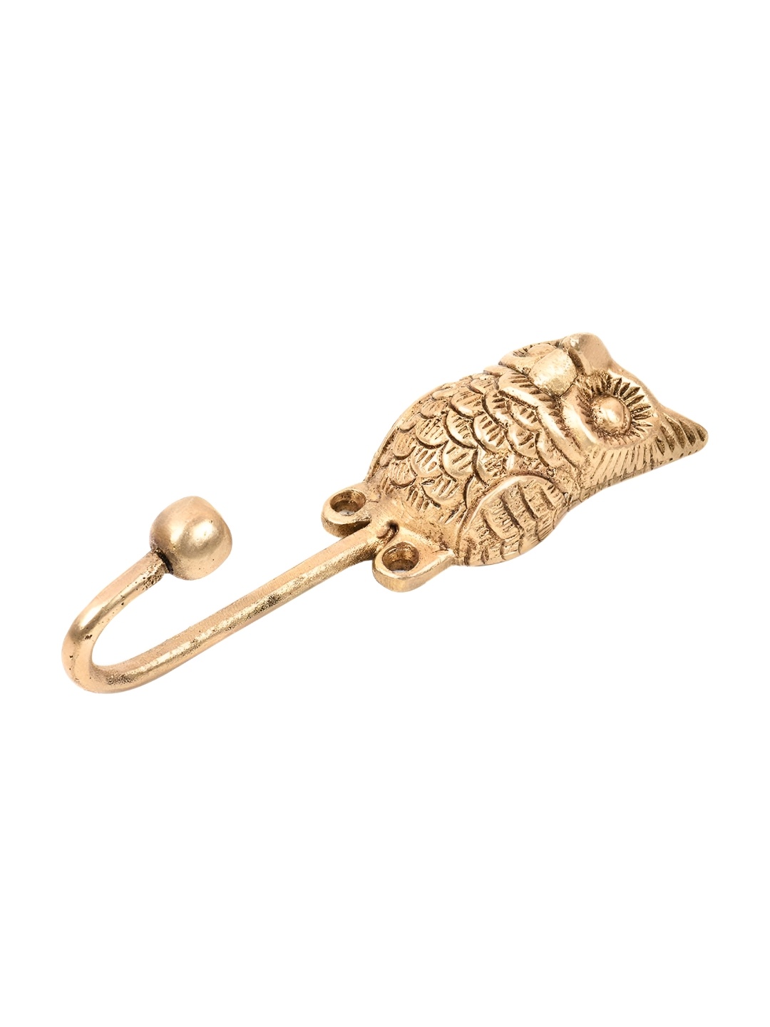 

Indianshelf Gold Textured Brass Hook Wall Key Holder