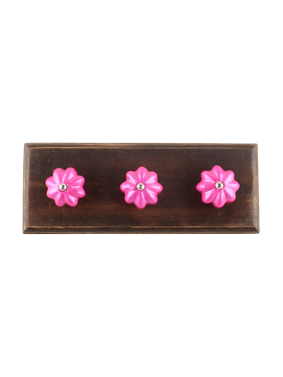

Indianshelf Pink Wooden Melon Wall Hooks Key Holder