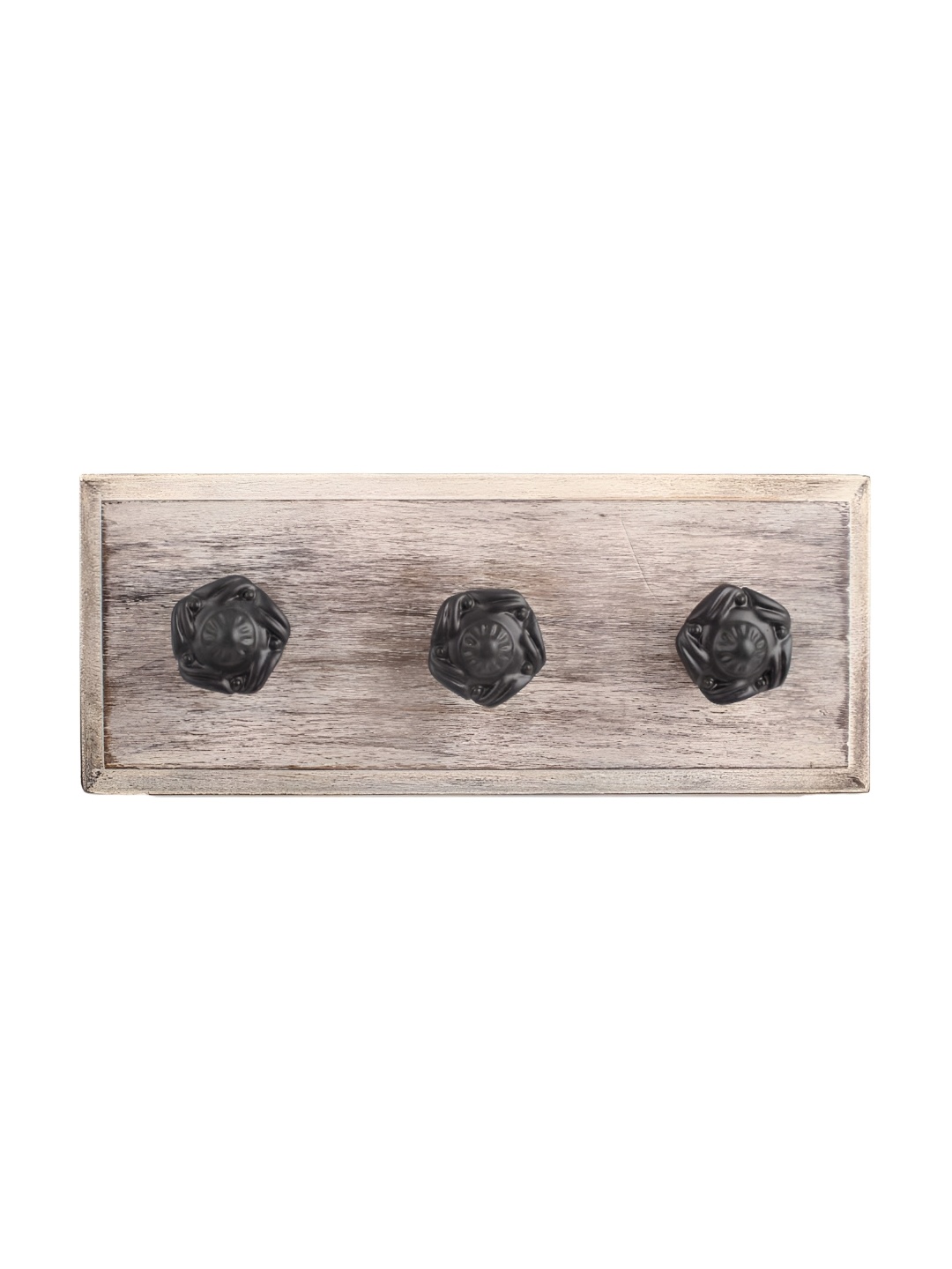 

Indianshelf Brown & Black Flower Wall Hooks Holder