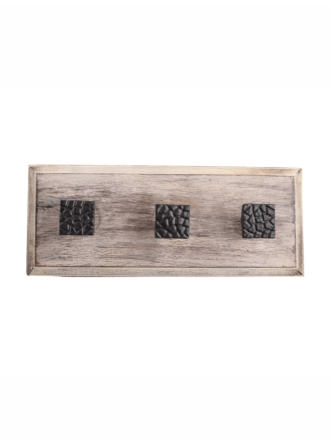 

Indianshelf Black Wooden Wall Hooks Key Holder