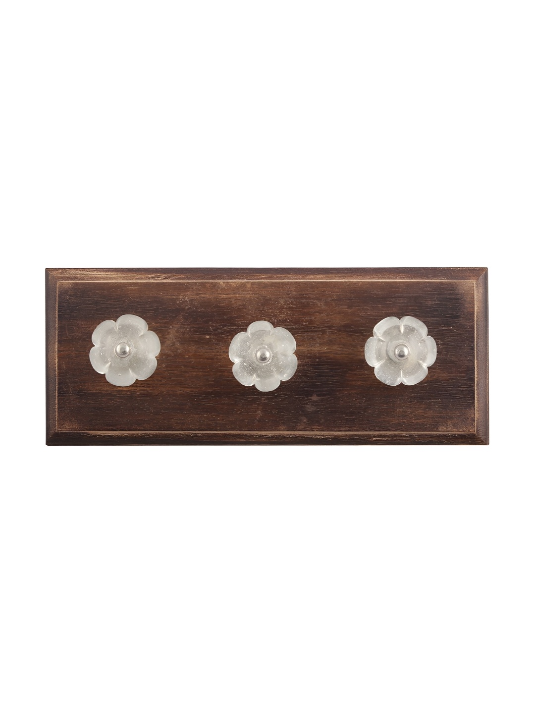 

Indianshelf Brown & Transparent Melon Wall 3 Hooks Key Holder
