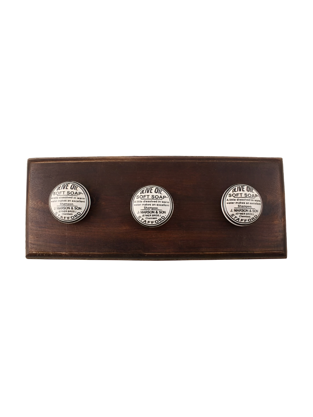 

Indianshelf Brown & Black Wood Wall Hooks Key Holder