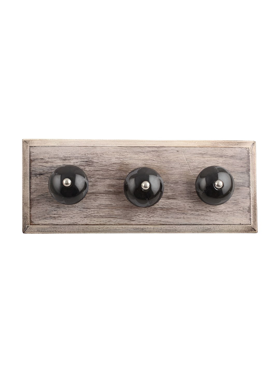 

Indianshelf Beige & Black Rein Printed Wooden Wall Key Holder