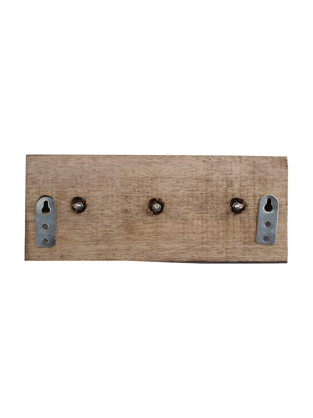 

Indianshelf Brown & Grey Wooden Wall Hooks Key Holder