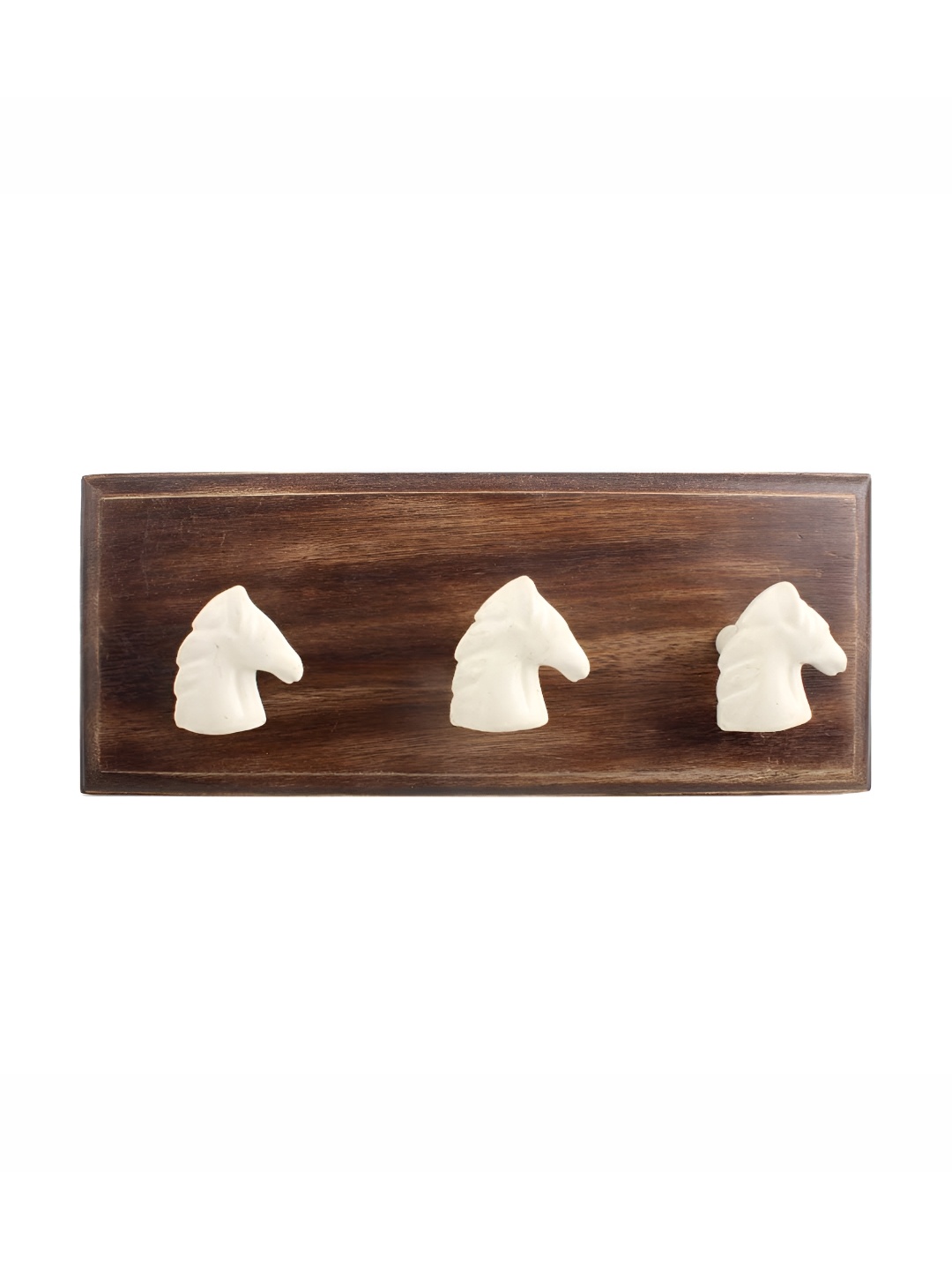

Indianshelf Brown & Cream Coloured Horse Wall Hooks Holder