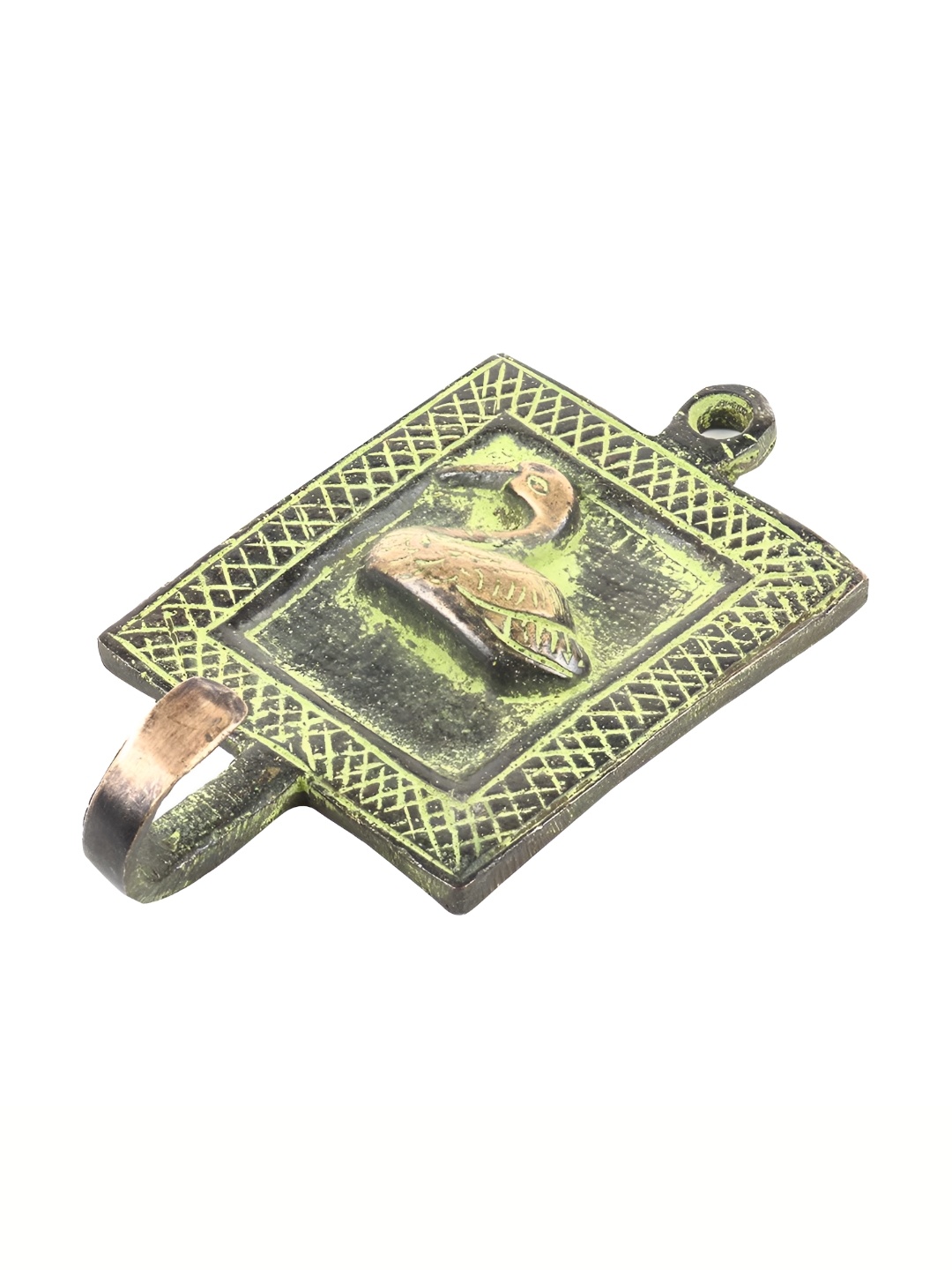 

Indianshelf Green Duck Brass Wall Key Holder