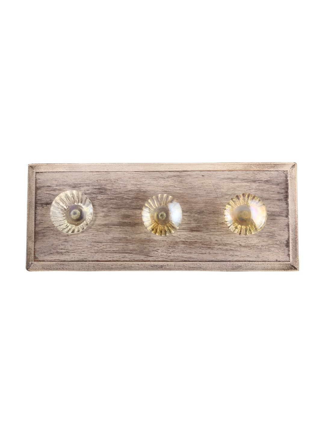 

Indianshelf Brown & Yellow Wooden Wall Hooks Holder