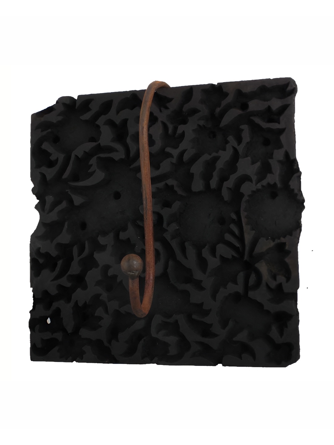 

Indianshelf Brown Wooden Block Wall Hooks Key Holder