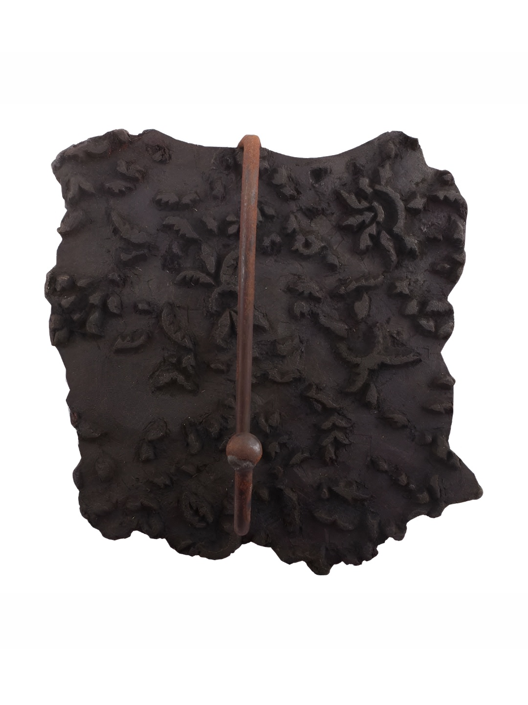 

Indianshelf Black Textured Wooden Wall Hook Key Holder