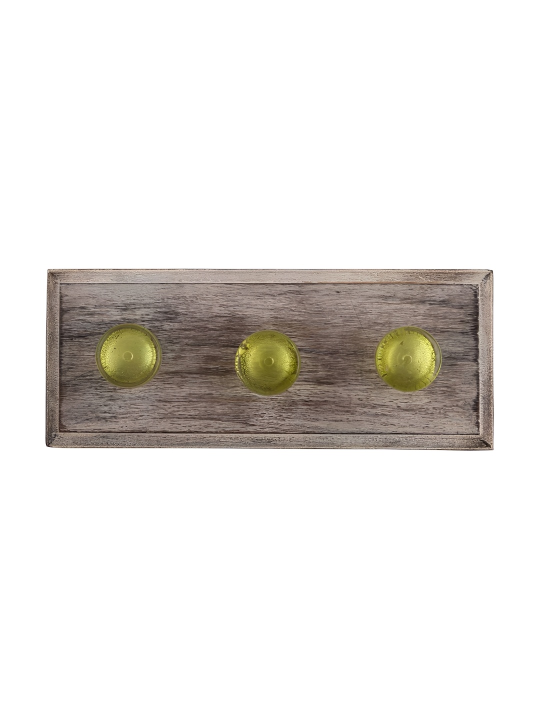 

Indianshelf Lime Green & Beige 3 Hooks Key Holder