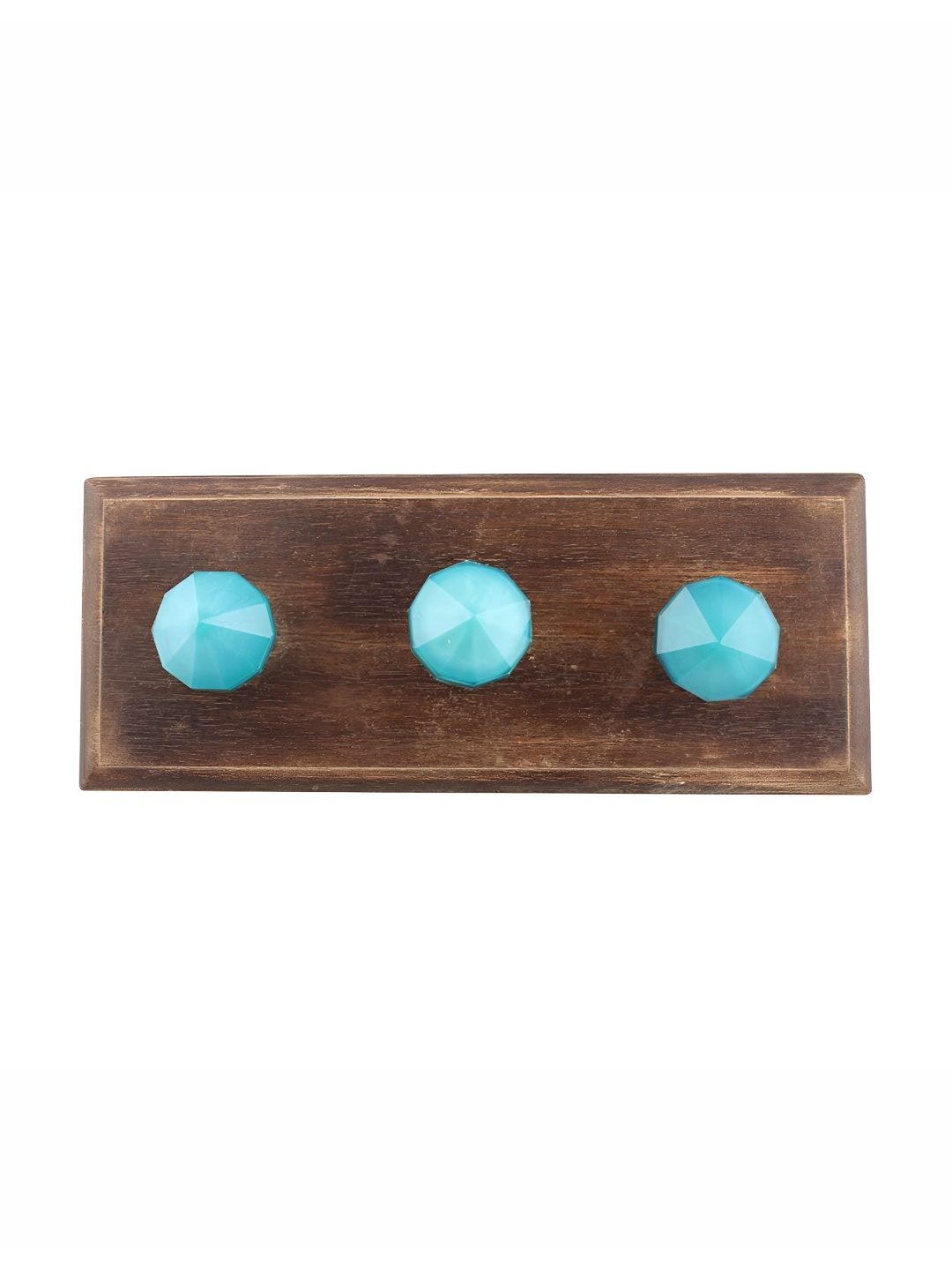 

Indianshelf Brown & Turquoise Blue Wall Hooks Holder