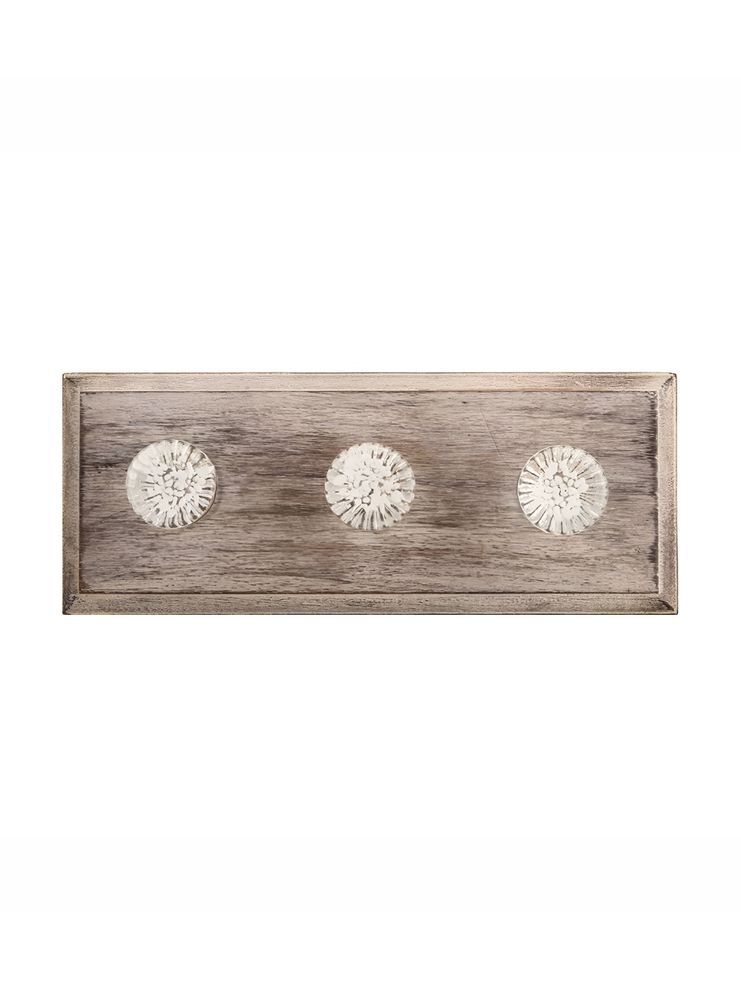 

Indianshelf Transparent & Beige Paneled Sides Key Holder
