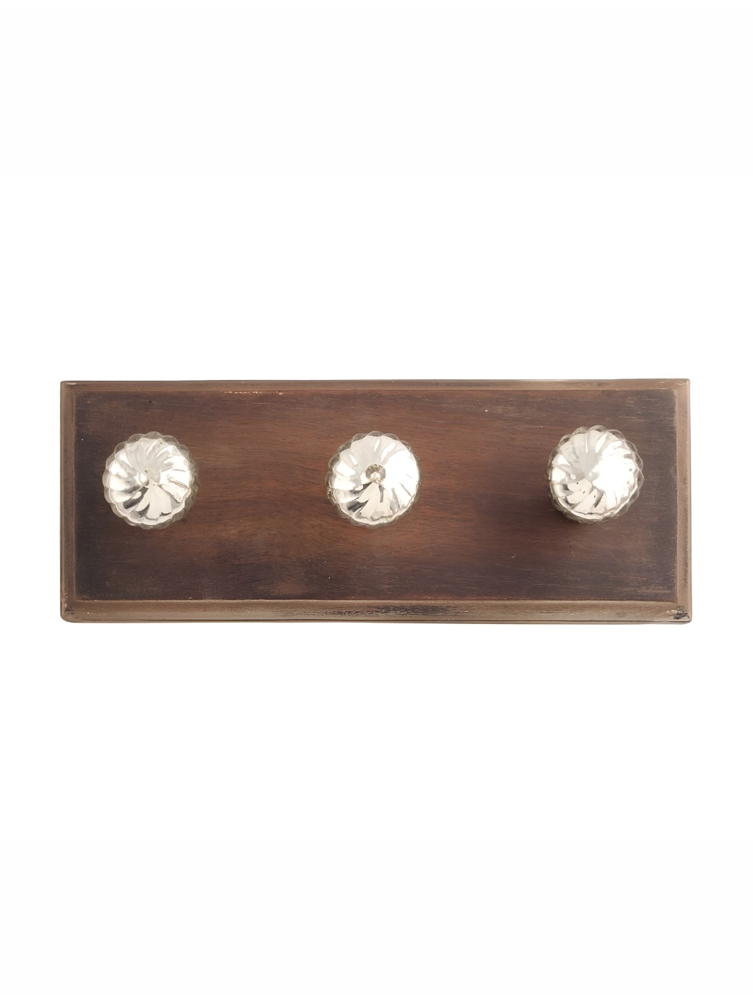 

Indianshelf Stripe Mercury 3 Hooks Key Holder, Silver