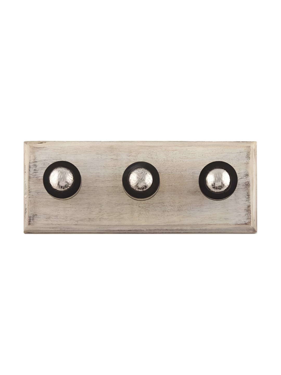 

Indianshelf Black Wooden 3 Hooks Key Holder