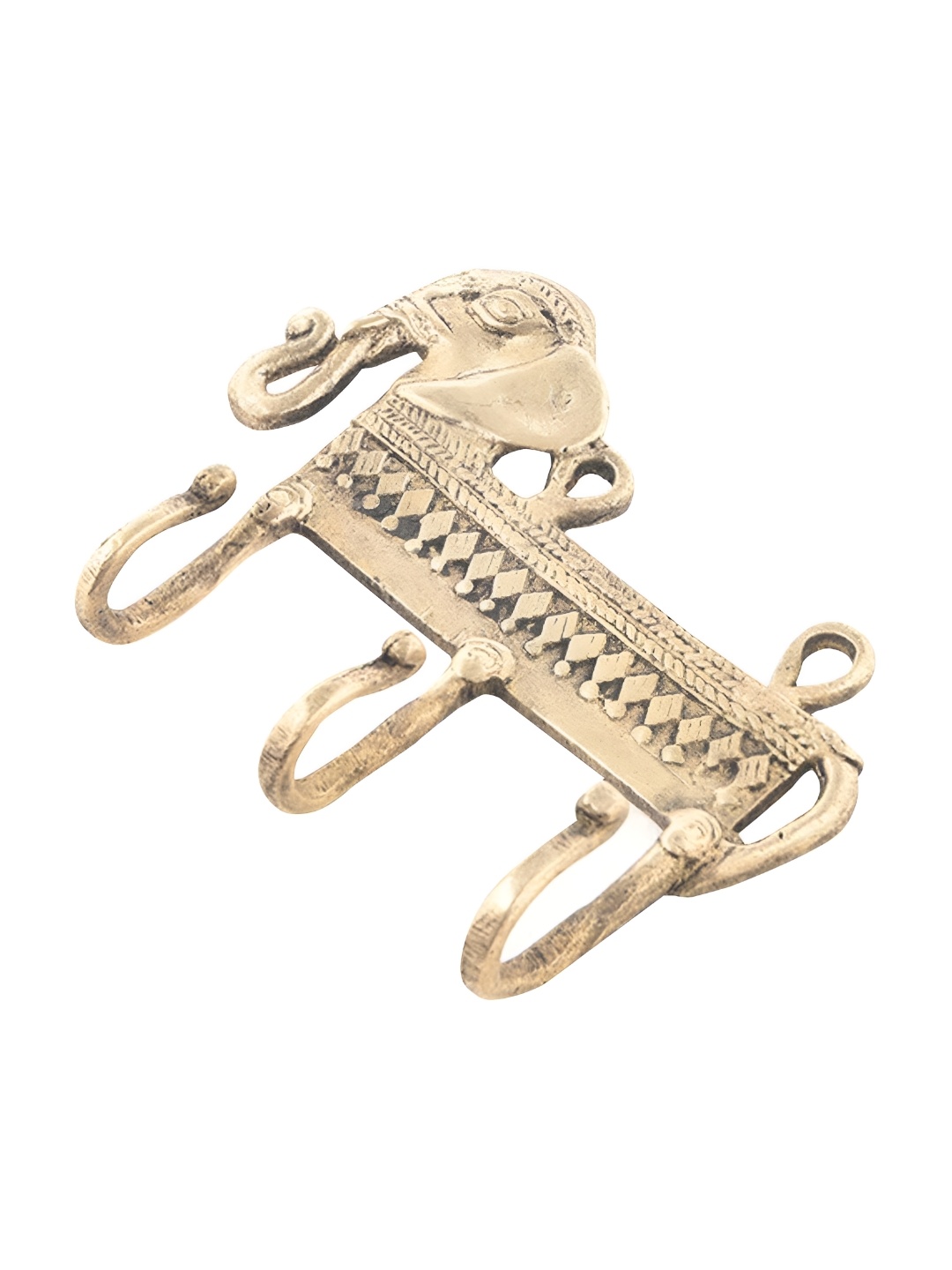 

Indianshelf Elephant Wall Key Holder, Gold