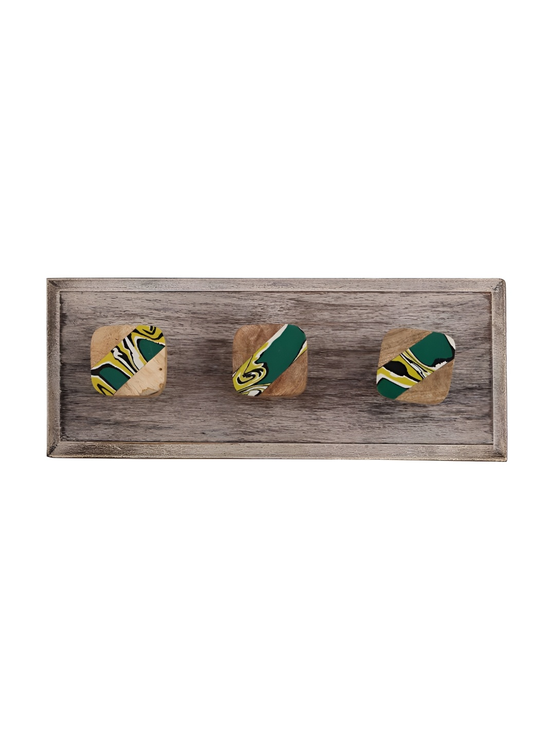 

Indianshelf Green Square Wall Key Holder